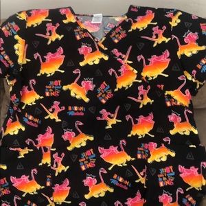 Disney Lion King 3x scrub top. Like new.